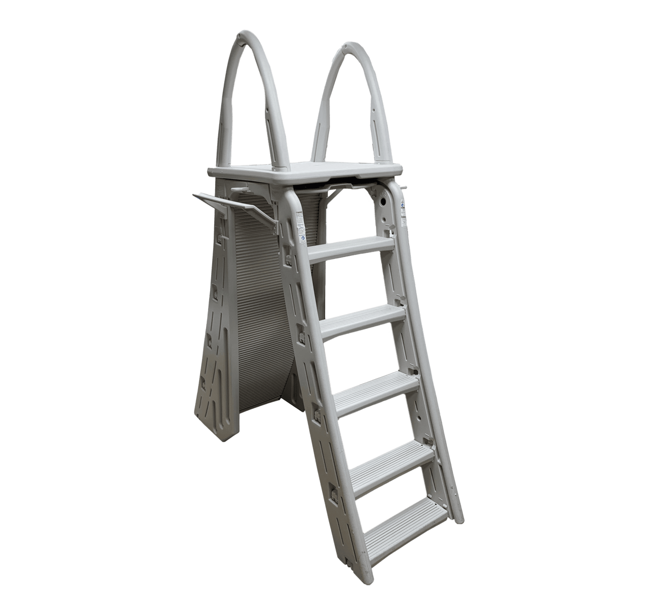 Confer A-Frame Ladder with Roll Guard for Above Ground Pools
