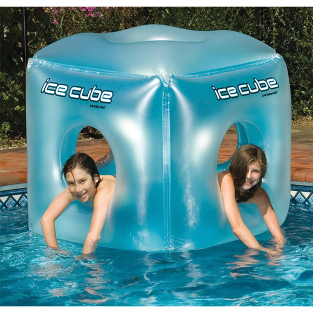 Swimline Ice Cube Habitat Pool Float Inflatable Lounge