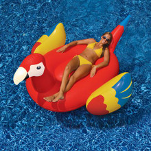 Swimline Giant Parrot 93 Inch Inflatable Ride-On Pool Toy thumbnail 2