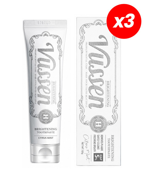 KAMPANYA | 3x Vussen H - Premium Beyazlatma Etkili Diş Macunu