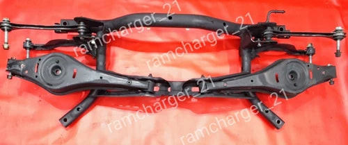 2012-2014 Volkswagen Passat Rear Subframe Crossmember w Control Arms & Bolts used OEM rear subframe and crossmember