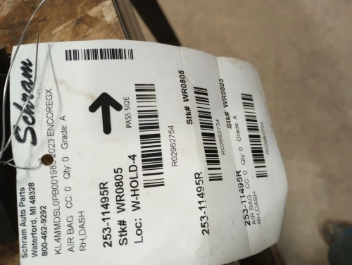 2020-2023 Buick Encore Passenger Dash 60003582 Used OEM Airbag