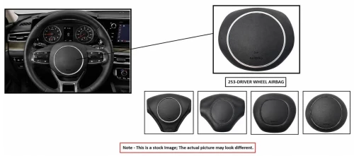 2013-2024 RAM 1500 Driver Steering Wheel Gray Used OEM Airbag