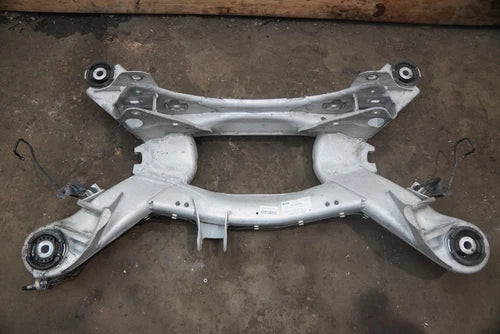 Rear Axle Subframe Crossmember Cradle 4W0505235 OEM Bentley Flying Spur 2014 used OEM rear subframe and crossmember