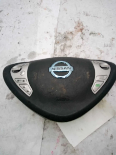 2015 Nissan Leaf Driver Steering Wheel Black Used OEM Airbag