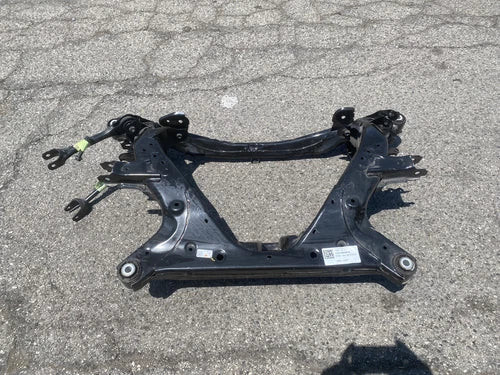 2017-2022 Tesla Model 3 Y RWD Crossmember Used OEM Rear Subframe Crossmember 1103557-00-A used OEM rear subframe and