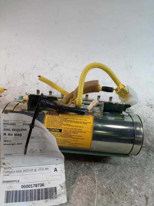 2001 Toyota Sequoia Passenger Dash Used OEM Airbag