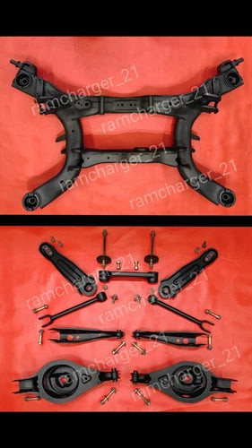 03-07 Nissan Murano AWD Rear Crossmember K-Frame Control Arms & Bolts OEM used OEM rear subframe and crossmember