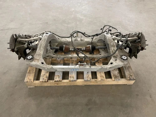 2012-2020 Tesla Model S Used OEM Rear Subframe Crossmember CF525F used OEM rear subframe and crossmember