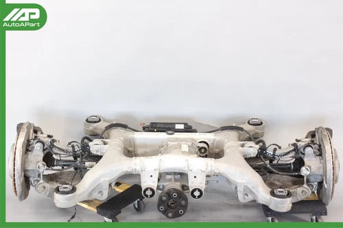✅ 13-15 BMW F01 750Li Rear Subframe Suspension Spindles Axles Differential OEM used OEM differential and carrier assembly