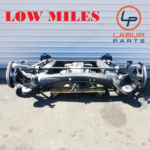 W205 15-17 Mercedes C300 Rear Subframe Differential Control Arms Spindle SF96 used OEM differential and carrier assembly