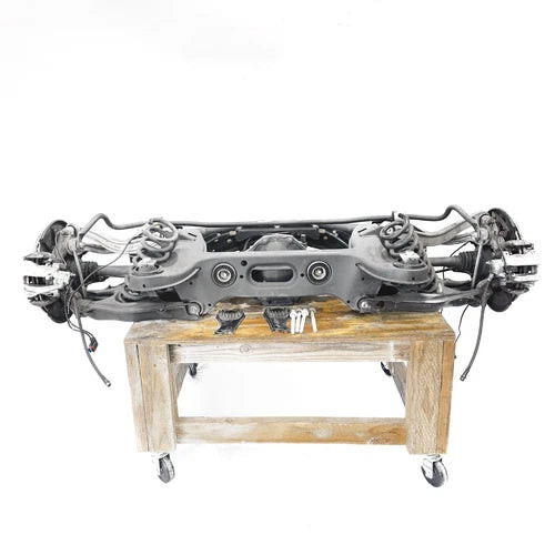 2010-16 MERCEDES E350 E550 REAR SUBFRAME DIFFERENTIAL CONTROL ARMS COMPLETE OEM used OEM differential and carrier assembly
