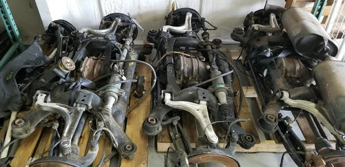 JDM Toyota Aristo JZS161 2JZ-GTE OEM RARE rear-steering subframe assembly w/ ecu used OEM rear subframe and crossmember