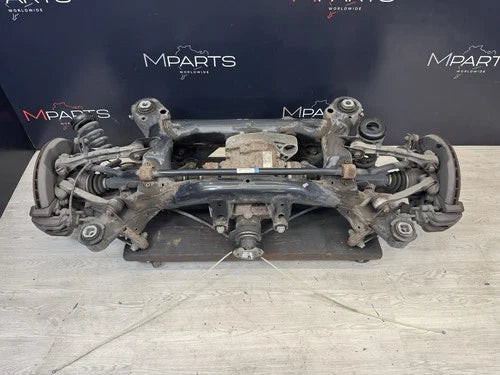 OEM BMW E90 E92 E93 M3 Rear End Subframe LSD 3.85 Differential Axles Manual used OEM differential and carrier assembly