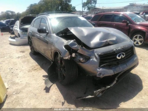2015 Infiniti QX70 Driver Steering Wheel Without Adaptive Cruise Used OEM Airbag