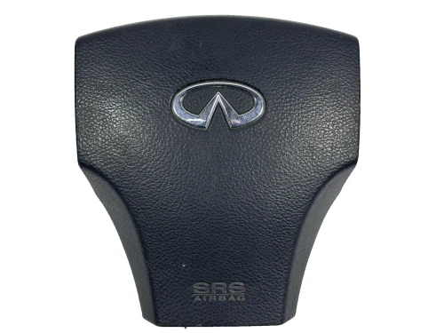 2005 Infiniti G35 Driver Steering Wheel K851MAC701 Black Used OEM Airbag