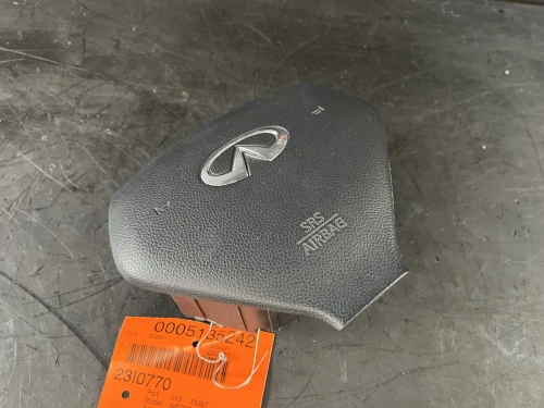 2009-2013 Infiniti G37 Driver Steering Wheel Black Convertible Used OEM Airbag