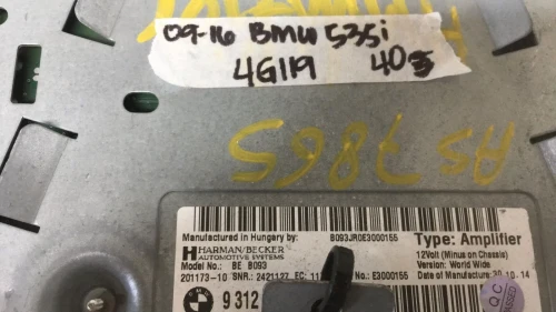 2009-2016 BMW 535I 65129312592 9312592 Used OEM Audio Amplifier