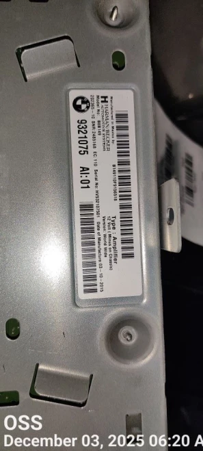2015 BMW X5 65129321075 9321075 Used OEM Audio Amplifier