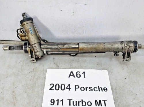 97-04 OEM Porsche Turbo 911 996 Boxster 986 Power Steering Rack and Pinion used OEM rack and pinion