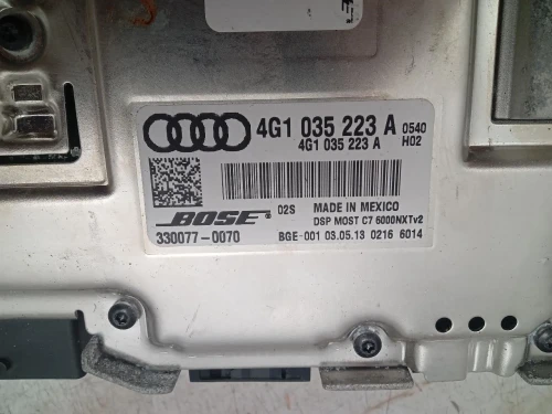 2017-2018 Audi A8 Rear/Trunk Mounted Used OEM Audio Amplifier
