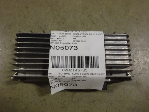 2012 Audi A4 8T0035223AH Rear/Trunk Mounted Used OEM Audio Amplifier