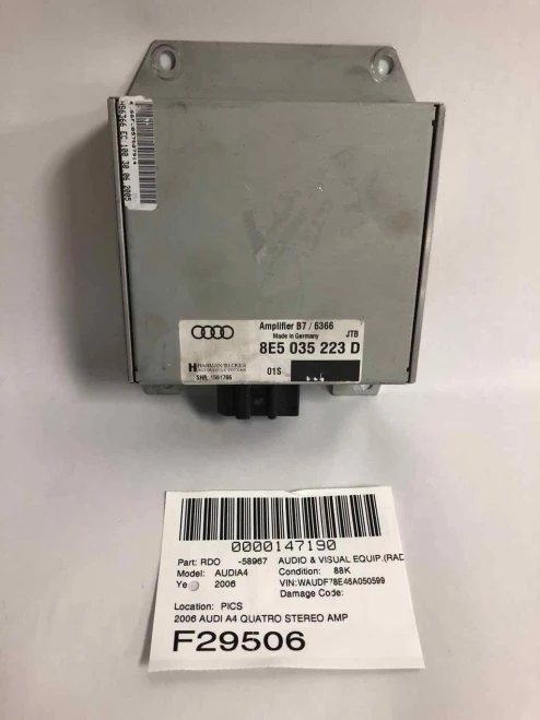 2006 Audi 8E5035223D Bose Used OEM Audio Amplifier