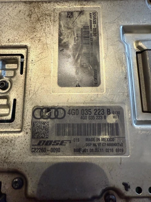 Audi RS6 4G0035223B Bose Used OEM Audio Amplifier