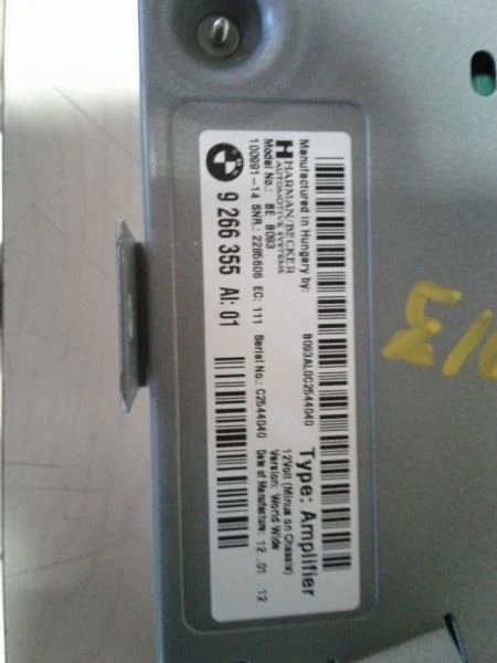 2011-2013 BMW 528I EQUIPMENT HiFi Used OEM Audio Amplifier