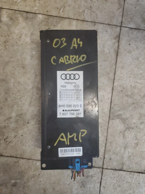 2003-2009 Audi S4 B7 Convertible Used OEM Audio Amplifier