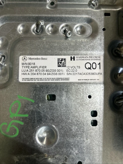 2009-2013 Mercedes-Benz R350 Harman Becker X164 Used OEM Audio Amplifier