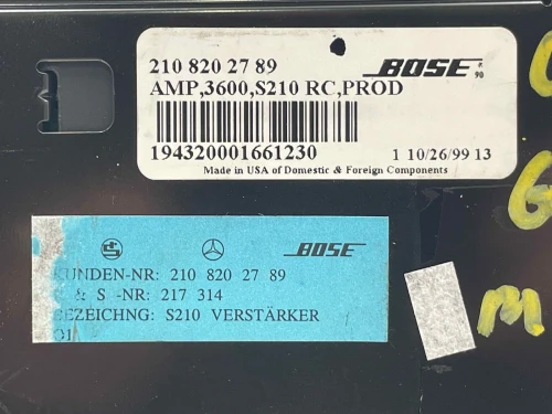 2000 Mercedes-Benz E320 2108202789 Used OEM Audio Amplifier