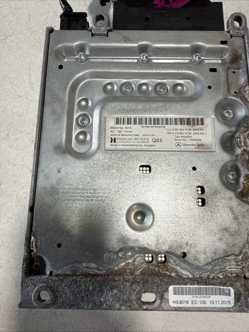 2012-2017 Mercedes-Benz E350 1729012100 Harman Becker Used OEM Audio Amplifier