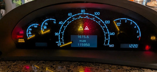 00-06 Mercedes W220 S430 CL500 Speedometer Odometer Instrument Cluster Gauge OEM