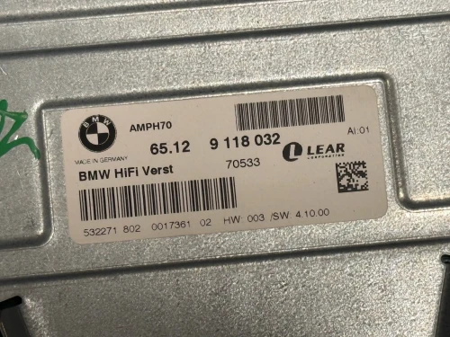 2007-2014 BMW X5 65129118032 HiFi Used OEM Audio Amplifier