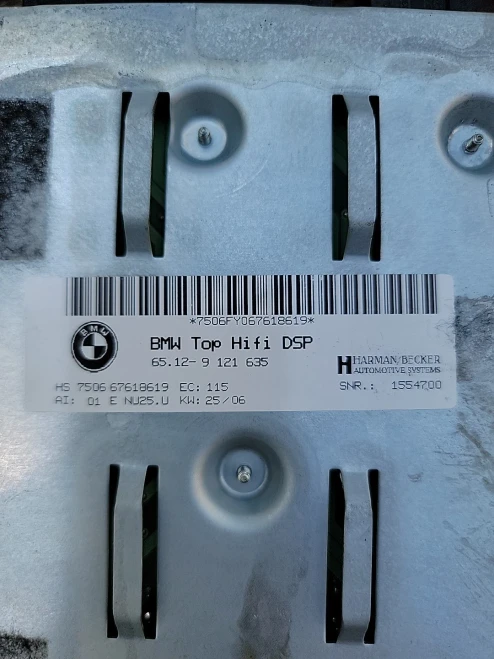 BMW E60 Platform 65129121635 Top HiFi DSP E60 Used OEM Audio Amplifier