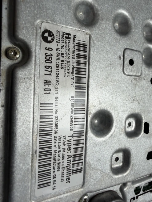 BMW M2 Harman Kardon F22/F23/F87 Used OEM Audio Amplifier