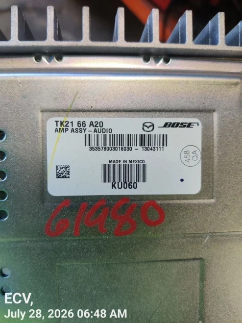 2013-2015 Mazda CX-9 TK2166A20 Used OEM Audio Amplifier