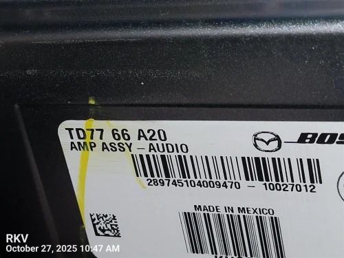 2009-2012 Mazda CX-9 TD776692X TD7766920 Used OEM Audio Amplifier