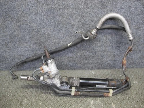 12-14 SUBARU IMPREZA WRX TURBO MT POWER STEERING RACK AND PINION GEAR W HOSE OEM used OEM rack and pinion