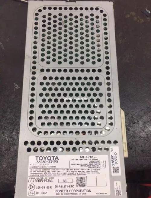 2013-2015 Lexus ES350 8628033190 Pioneer Used OEM Audio Amplifier