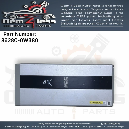 2007-2009 Lexus ES350 862800W380 Used OEM Audio Amplifier