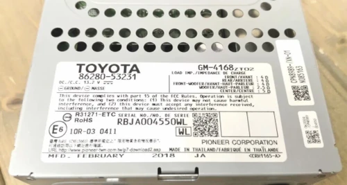 2017 Lexus IS300 8628053231 Pioneer Used OEM Audio Amplifier