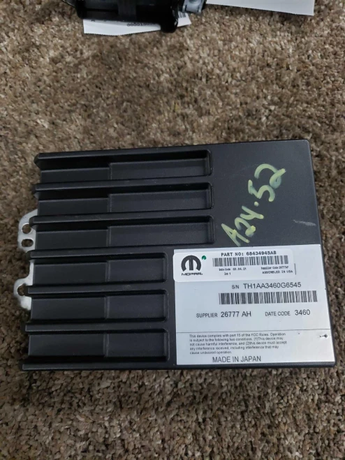 Jeep Wrangler 68434945AB Active Noise Control Used OEM Audio Amplifier