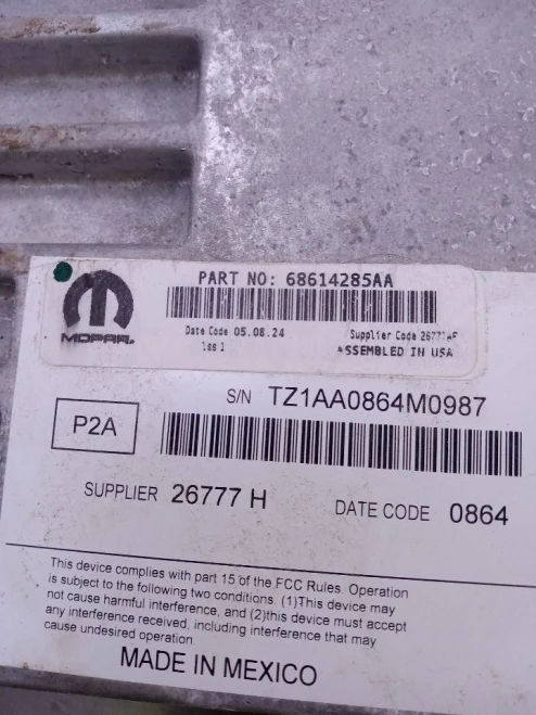 2024 Jeep Wagoneer 68614285AA Used OEM Audio Amplifier