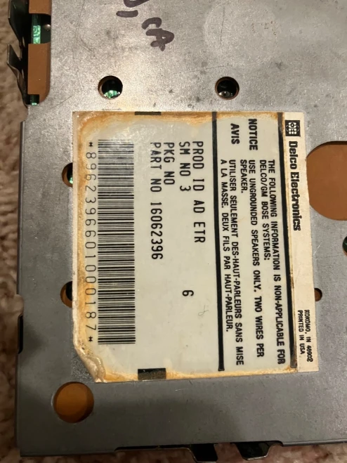 1987 Cadillac Allante 16062396 Used OEM Audio Amplifier