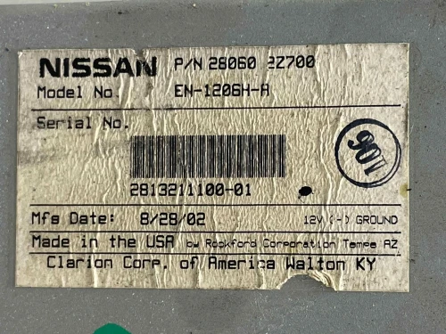 2003 Nissan Xterra 280602Z700 Used OEM Audio Amplifier