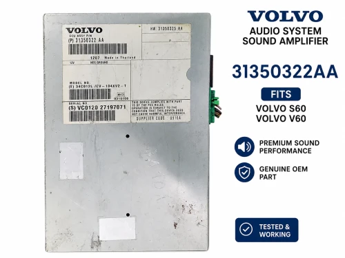 2011 Volvo S60 31350322AA Used OEM Audio Amplifier