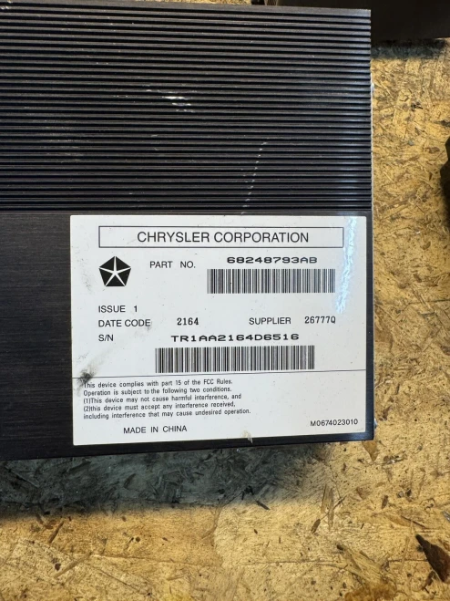 2013-2018 Ram 3500 68248793AB Used OEM Audio Amplifier