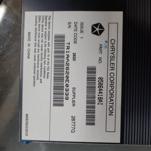2010-2012 Ram 1500 05064418AI Used OEM Audio Amplifier